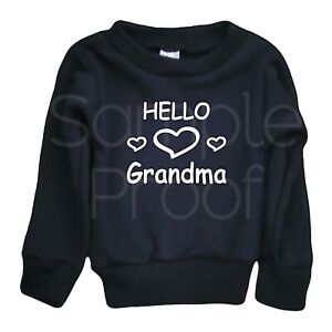 Toddlers Sweatshirt Hello Grandma Halloween Funny Horror All Sizes Available 