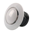 ABS Adjustable Round Soffit Exhaust Vent White Inline Duct Fan