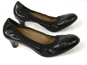Scarpe decolte Anyi Lu donna nere in pelle con tacco misura 38 - Foto 1 di 5