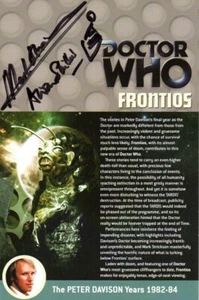 Doctor Who: Frontios DVD Insert Signed by MARK STRICKSON & ALISON SKILBECK - Imagen 1 de 1