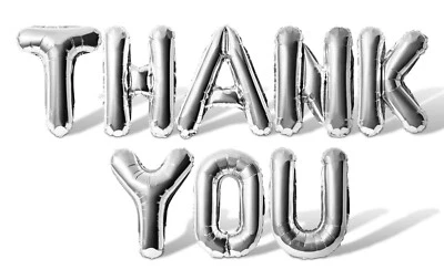 THANK YOU Letter Balloons Banner- Employee Appreciation - Retirement Decorations - Image 1 of 4