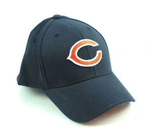 CHICAGO BEARS Blue Basic Logo Flex Hat Cap NFL OSFA - Picture 1 of 3