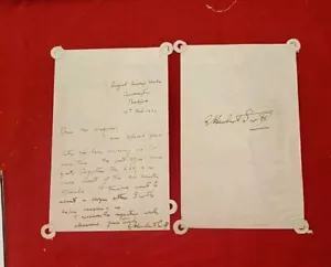 Piloto Transatlántico George Herbert Scott Autógrafo Carta Manuscrita Firmada - Imagen 1 de 13
