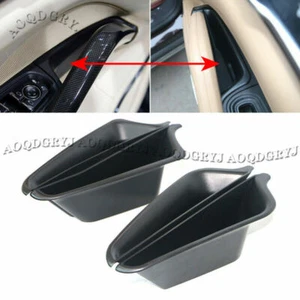 For Porsche Cayenne 2011-2017 ABS Black Car Door Storage Box Container Holder 4X - Picture 1 of 3