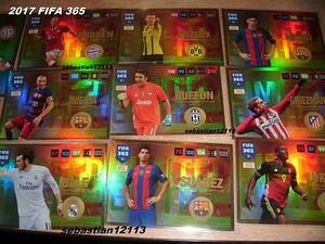 Panini Adrenalyn Fifa 365 edition 2 Limited Edition 2017 Vidal Kane Hazard Bale 