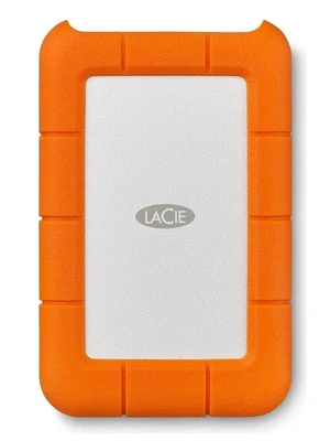LaCie Rugged USB-C 5TB externe Festplatte USB-C STFR5000800 in silber / orange - Bild 1 von 2