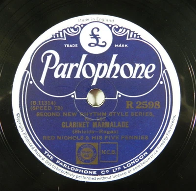 Red Nichols - Clarinet Marmalade / Sweet Sue-Just You~ Parlophone – UK 78RPM - Image 1 of 4