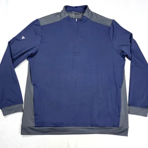 Chaqueta Levelwear Para Hombre 2XL Azul Cuarto Cremallera Manga Larga Viento Cruzado Golf Informal - Imagen 1 de 16