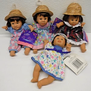 4 Gigo My Pals Bean Bag Kids 8" Dolls Expressive Faces 3GIRL 1BOY 1990s Tags NEW - Picture 1 of 5