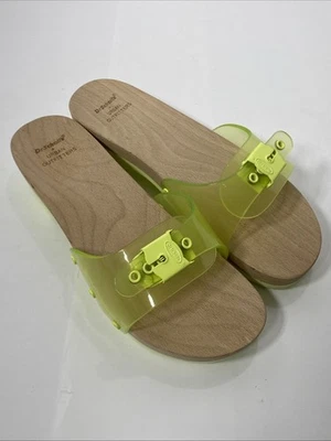 Sandalias Dr Scholl’s Urban Outfitters DAMAS’ MADERA FLUORESCENTE VERDE TOBOGANES Foto 1 de 4