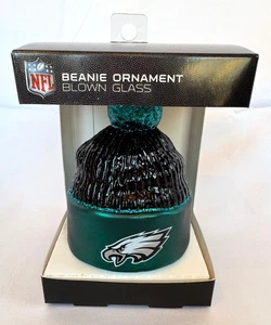 Old World’s Ornament NFL Philadelphia Eagles Beanie Glass - Picture 1 of 6