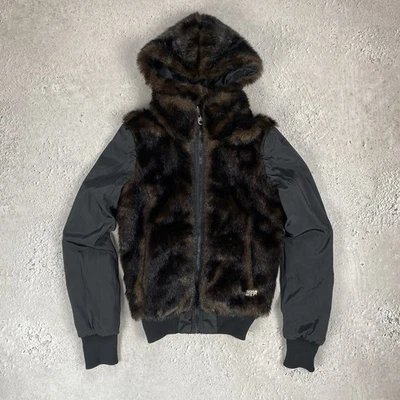 Chaqueta de bombardero reversible de nailon de piel sintética Miss Sixty talla Xs   Foto 1 de 4