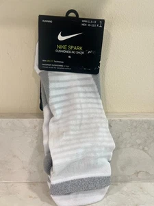 Nike Spark Correr Acolchados No Show Calcetines Dri-Fit Para Hombre Talla 10-11.5 Blanco - Imagen 1 de 5