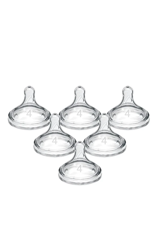 Dr. Brown’s Natural Flow Nivel 4 Cuello Ancho Biberón Silicona Pezón, Fast Flo Foto 1 de 2