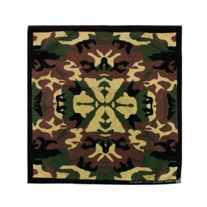 FOULARD BANDANA 100% COTONE 50x50 cm mimetico camouflage militare camo BD010 - Picture 1 of 1