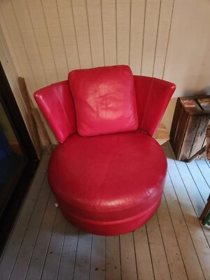 Leather Swivel Studio Chair - image 1 of 4