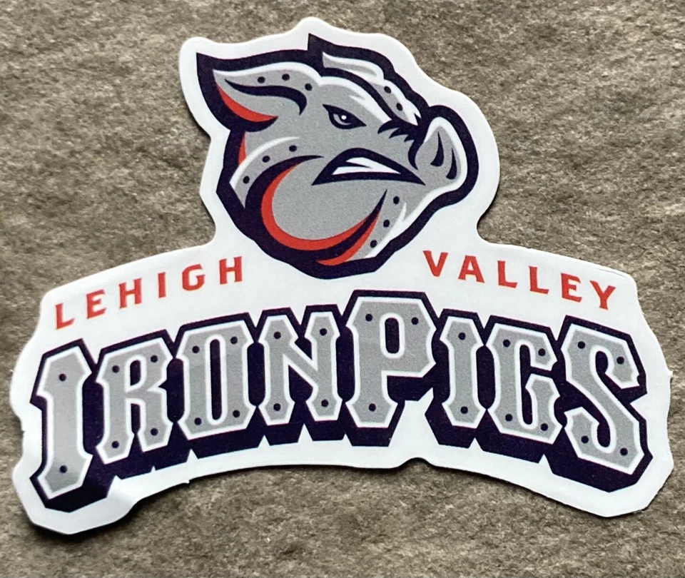 Lehigh Valley Iron Pigs Sticker Decal Baseball 2.75”x2” Philadelphia Phillies - Image 1 of 1