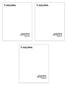 1999 2000 2001 2002 2003 Acura 3.2L TL Shop Service Repair Manual Book Engine - Picture 1 of 1