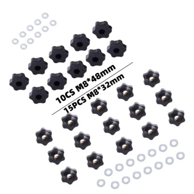 10/15 Stück M8 Sterngriff Sternmutter Klemmmutter Sternschraube Flügelmutter - Bild 1 von 4