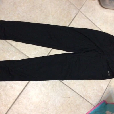 Champion C9 Duo Dry Niñas Negro Cepillado Bolsillo Trasero Leggings Usados en Excelente Condición L-3 Foto 1 de 4