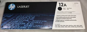 Genuine HP Q2612A / 12A Black Toner Cartridge- Toner factory sealed-box ripped - Picture 1 of 5