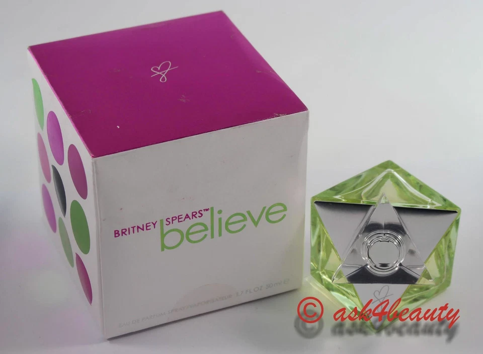Believe By Britney Spears 1.7 盎司/50 毫升淡香水喷雾全新带盒 — 第 1/1 张图片