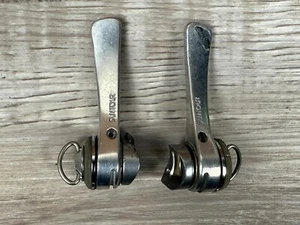 Vintage Suntour Accushift Shifter Set 6s 9000 7000 5000 Index 6 Speed Braze On - Picture 1 of 3