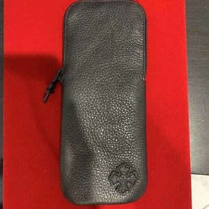 chrome hearts soft leather pouch hand bag half zipper case - Picture 1 of 7