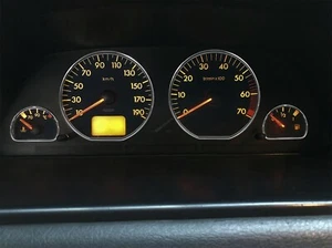 Fits Fiat Scudo 1996-2006  4-Teilig Poliert Aluminium Tachoringe Tacho Ringe - Picture 1 of 8