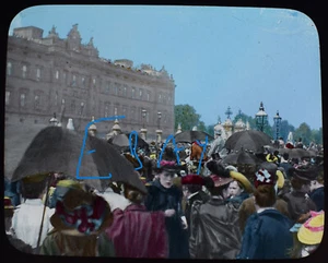 BUCKINGHAM PALACE HOCHZEIT VON KÖNIG GEORGE V 1911 Magic Lantern Dia FOTOGRAFIE - Bild 1 von 5