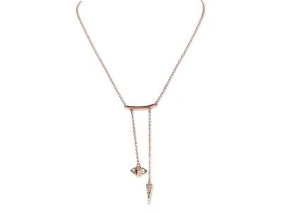 Collar doble gota para mujer Rebecca Minkoff 302110 - oro rosa Foto 1 de 2