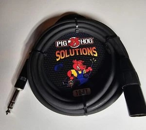 Pig Hog PX-TMXM2 Solutions 10ft TRS(M)-XLR(M) Male Shielded Balanced Cable - Picture 1 of 3