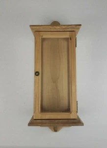 HM Enclosed Sconce Rustic Farmhouse Wood Wooden Decor w/ Door Magnetic Closure - Picture 1 of 12