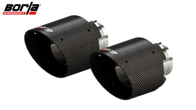 Borla 5-Inch Carbon Fiber Exhaust Tips For 15-24 Dodge Charger/Chrysler 300C V8 Foto 1 de 4