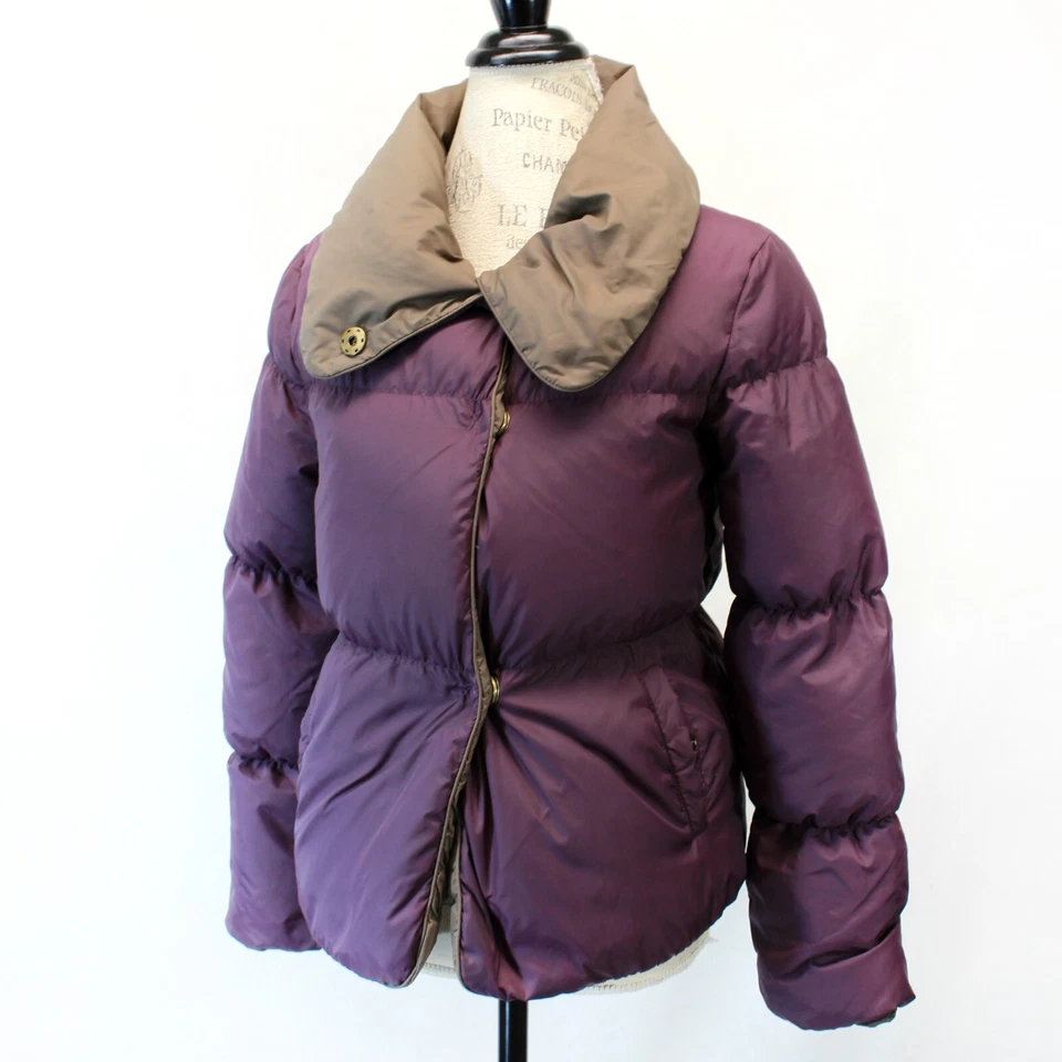 BCBG MAXAZRIA Y2K Plumón Relleno Colorblock Puffer Chaqueta Cálida XS Foto 1 de 4