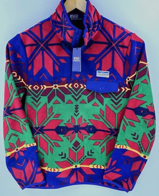 Novo Polo Ralph Lauren Pulôver Lã Asteca Floco de Neve Sun Valley Expedition P - Imagem 1 de 4