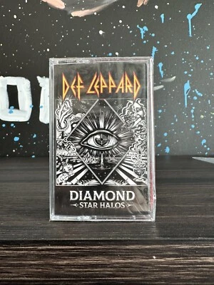 Diamond Star Halos by Def Leppard Cassette 2022 Red New Rock Free Shipping - Image 1 of 3