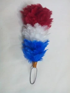 Panache de Plumes Rouge Blanc Bleu Roi Glengarry Casquette/Balmoral 6 - Bild 1 von 5