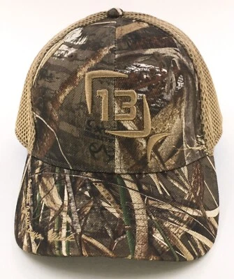 New 13 Fishing "Make Your Own Luck" Embroidered Camouflage Fitted Hat Size S/M - Image 1 of 4