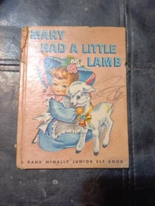 MARY HAD A LITTLE LAMB  Rand McNally Large Hardcover Book 1955 - Imagen 1 de 7