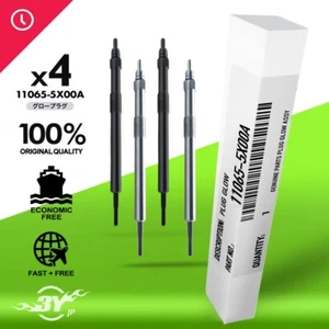 4PC New Glow Plugs 7V For Nissan NP300 Navara Nv400 Primastar Qashqai X-Trail II - Picture 1 of 7