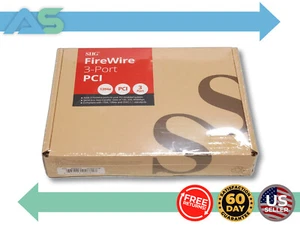 NEW SEALED SIIG 3-port 1394 (FireWire) PCI Adapter Card Model NN-400012-S8 - Photo 1/3