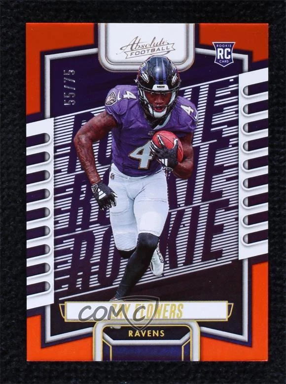 2023 Panini Absolute Rookies Orange Spectrum 55/75 Zay Flowers #111 Rookie RC