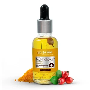 Nat Habit Turmeric Rosehip Mukhalaya Face Oil For Tan, Pigmentation 30Ml - Picture 1 of 6