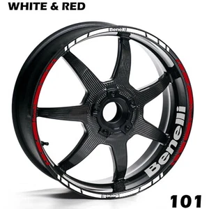Benelli Felge Streifen Band Aufkleber Voll Bike Set - Picture 1 of 12