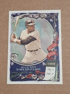 2023 WILLIE MAYS TOPPS ALLEN & GINTER SPOTLESS SPANS CARD #SS-32 SF GIANTS METS - Picture 1 of 2