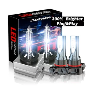 For Dodge Charger 2011-2014 D3S Xenon Headlight High/Low + 5202 Fog Light Bulbs - Foto 1 di 24