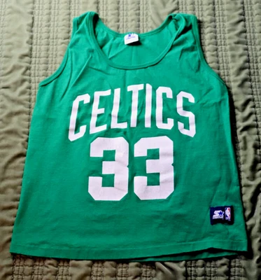 Camiseta deportiva vintage de los Boston Celtics Larry Bird #33 Starter L 42-44 hecha en EE. UU. Foto 1 de 4
