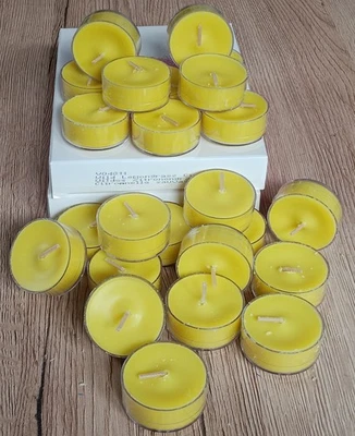 PartyLite 24 Teelichte "Wild Lemongrass Citronella"Limone-Zitrone Frisch NEU TOP - Bild 1 von 3