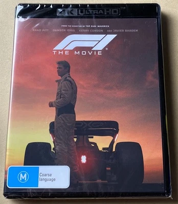 F1 : The Movie 4K Ultra HD BRAND NEW Region B AUS Brad Pitt Formula One FreePost - image 1 of 2